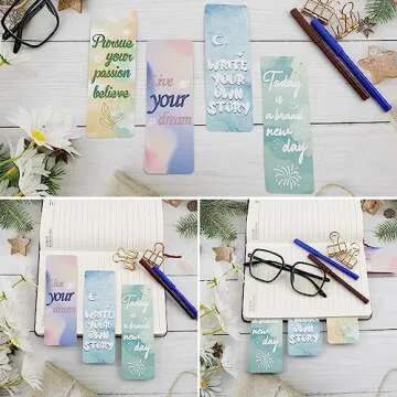 Bookmarks, 30PCS Paper Bookmarks, 2 x 6 inch Bookmarks for Kids Women Men Book Lovers, Bookmarks Bulk, Book Markers for Reading, Graduation Inspirational Bookmarks