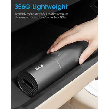 Brigii Mini Vacuum Cleaner,Small Handheld Vacuum Cordless USB Rechargeable,Dust Buster and Blower 2 in 1, Easy to Clean Desktop, Keyboard, Drawer, Car Interior and Other Crevices, Small Spaces-Y120