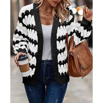 Stylish KIRUNDO Women's Chunky Cardigans for Fall