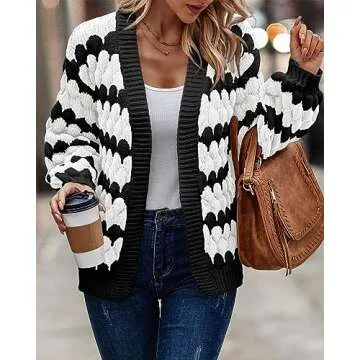 Stylish KIRUNDO Women's Chunky Cardigans for Fall