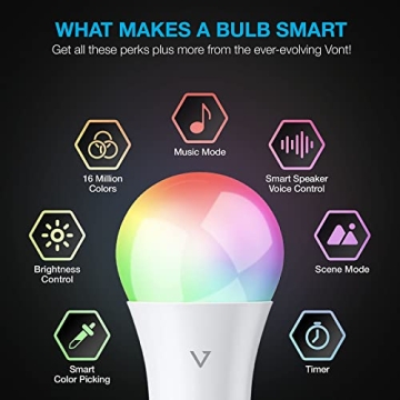 Vont Smart Light Bulbs for Home Automation and Mood Lighting