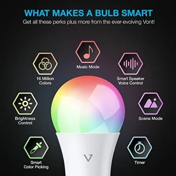 Vont Smart Light Bulbs for Home Automation and Mood Lighting