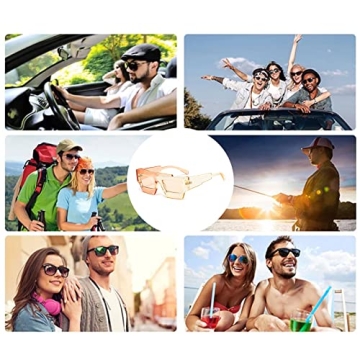 YAMEIZE Irregular Square Sunglasses for UV400 Protection