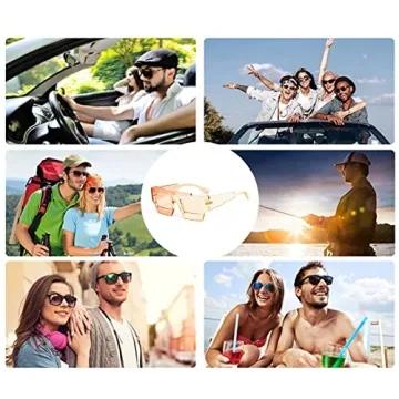 YAMEIZE Irregular Square Sunglasses for UV400 Protection