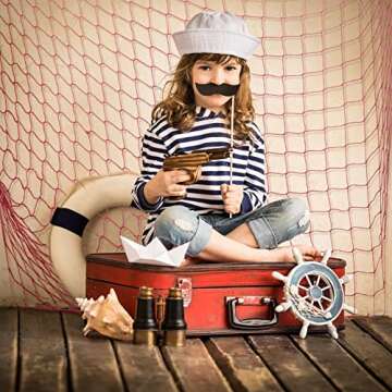 2 Pcs Fish Net Decorative 80 x 40 Inch, Wall Hanging Fishnet for Mermaid, Pirate, Nautical, Under The Sea Party Decorations, Ocean Nursery Themed Hawaii Beach Birthday Party Supplies(Pink)