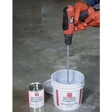 Edward Tools Paint and Mud Mixer for Drill - Mixes 1 to 3 Gallons - 15 3/4" Length - 5/16" Hex Shaft - Zinc Plated Steel - Reinforced Weld - Non Slip Hex Head - Easy Clean - Paint Mixer Attachment