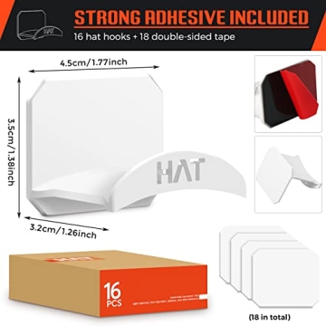 joyliveCY Hat Racks: Stylish Self-Adhesive Organizers