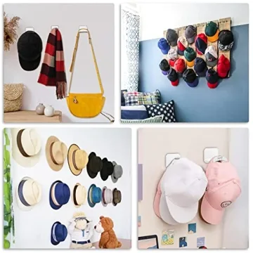 joyliveCY Hat Racks: Stylish Self-Adhesive Organizers