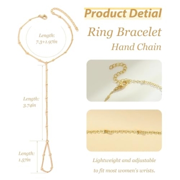 Trendy Hand Chain Gold Bracelet for Women Gifts