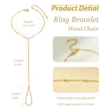 Trendy Hand Chain Gold Bracelet for Women Gifts