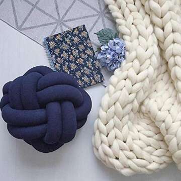 Chunky Knit Blanket Hand Made Merino Wool Throw Boho Bedroom Sofa Home Decor Giant Yarn(Ivory White 40"x80")