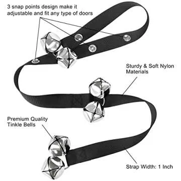 Kytely Adjustable Dog Bells for Potty Training and More