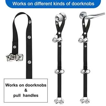 Kytely Adjustable Dog Bells for Potty Training and More