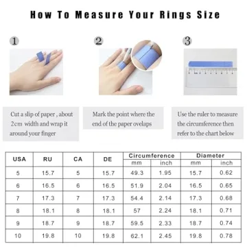 Thunaraz 2Pcs Chunky Dome Rings Stylish Durable Jewelry