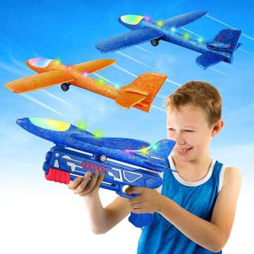 BLUEJAY 17.5" Airplane Launcher Toys for Kids