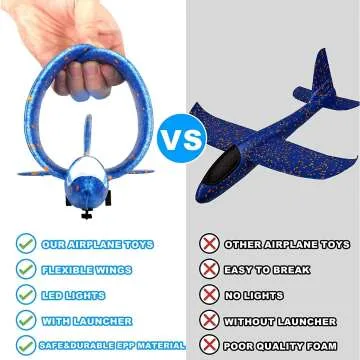 BLUEJAY 17.5" Airplane Launcher Toys for Kids