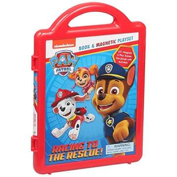 Nickelodeon PAW Patrol: Racing to the Rescue!: Book & Magnetic Play Set