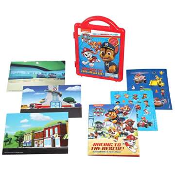 Nickelodeon PAW Patrol: Racing to the Rescue!: Book & Magnetic Play Set