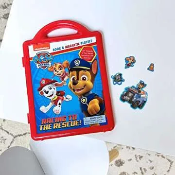 Nickelodeon PAW Patrol: Racing to the Rescue!: Book & Magnetic Play Set