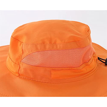 Kids Adjustable Safari Sun Hat UPF 50+ Wide Brim Breathable
