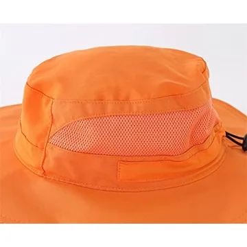 Kids Adjustable Safari Sun Hat UPF 50+ Wide Brim Breathable