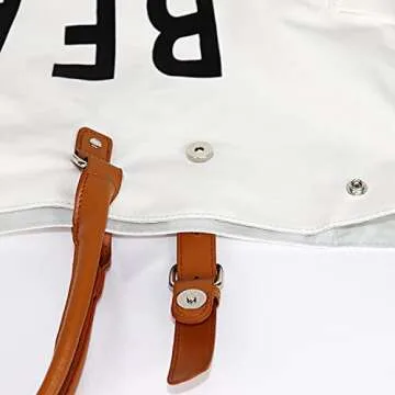 Beach Tote Bag for Women, Oversized Travel Tote Bag with Vegan Leather Handle, Weekend Vibes Blue