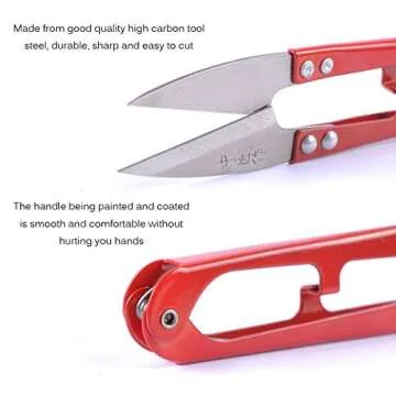 UCEC Thread Snips, Crochet Scissors Yarn Scissors Small Mini Scissors Thread Scissors Clipper Nippers for Sewing Embroidery Knitting, 12 Pack