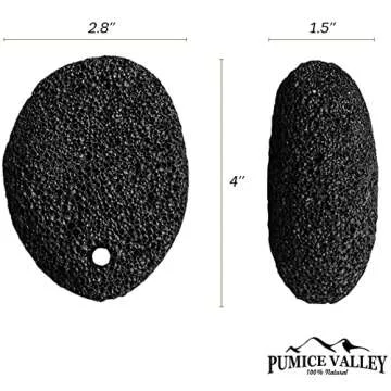 Pumice Stone - Natural Lava Black Callus Remover Tool