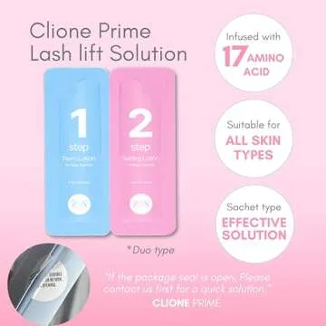 CLIONE PRIME Korean Lash Lift Kit - Eye Brow Lamination Kit Eyelash Perm Kit Eyelash Lift Kit Lash Perm Eyebrow Lamination