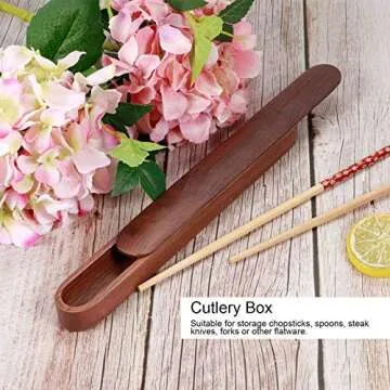 Portable Wooden Chopsticks Storage Case for Travel and Gifts