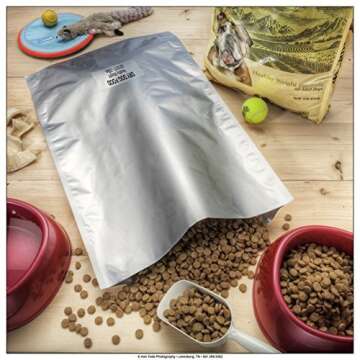 25 ShieldPro 1 Gallon 5 Mil Thick Mylar Bags for Long-Term Food Storage