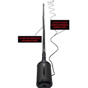 SHELANDY Powerful Motorcycle & Car Dryer with 14 Foot Flexible Hose & Wheels - for Auto Detailing an...