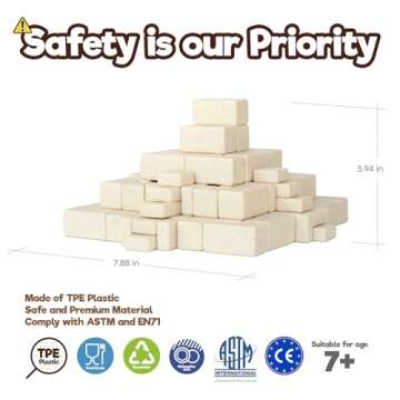 Taksa Toys Arch-Kid-Tech Ancient Mayan Pyramid Architecture STEM Building Blocks - 102-Piece Educational & Stackable Learning Set for Kids, Indoor Architectural Kit - Montessori Toys for 7+ Years Old