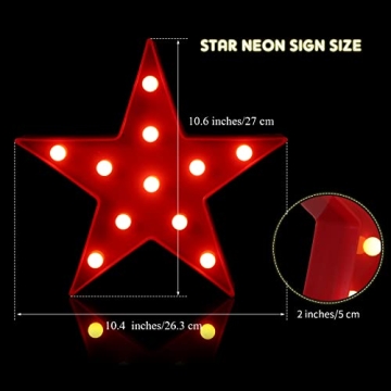 Tarpop Star Plastic Night Light - 2 Pcs for Kids