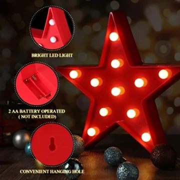 Tarpop Star Plastic Night Light - 2 Pcs for Kids