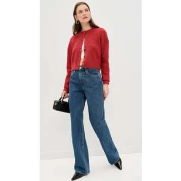 NIA Women's Enzo Cardigan, Ruby, Red, M