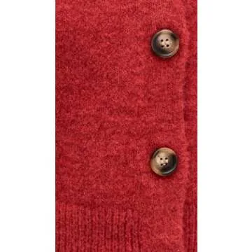 NIA Women's Enzo Cardigan, Ruby, Red, M