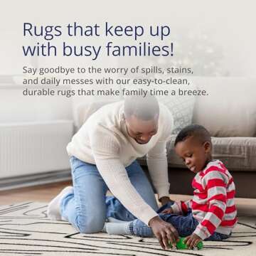 Abani Abstract Beige/Black Area Rug - 8'x10' - Modern Animal/Natural Lines Design - Deco Collection - Easy to Clean - Durable for High Traffic Areas - Living Room, Dining Room - Medium Pile