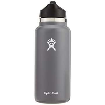 Hydro Flask 32 oz Wide Mouth Straw Lid Stone