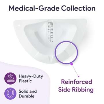 Urine Hats for Toilet - Reinforced Ribbing Stool Sample Collection Kit - Standard Fit Urine Collection Hat for Toilet - Specimen Collector Urine with Durable Materials - 2 Pack