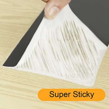 Butyl Sealant Waterproof Tape, RV Roof Tape Black, 4 Inch X 50 Feet RV Repair Sealant Tape, Stop Camper Roof Leaks, UV-Resistant, Weatherproof and Reliable (4In-50FT Black)