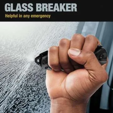 Legal Pocket Knife with 2.95” Serrated Blade, Glass Breaker, Seat Belt Cutter - EDC Sharp Folding Knives with Portable Clip - Small Tool for Tactical Camping Survival Hiking - Gifts for Men 6680