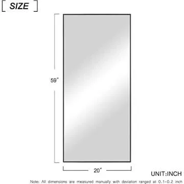 MIRUO Full Length Mirror for Home Decor & Dressing
