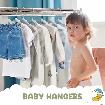 HOUSE DAY Velvet Baby Hangers 60 Pack for Kids Closet