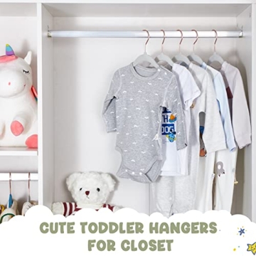 HOUSE DAY Velvet Baby Hangers 60 Pack for Kids Closet