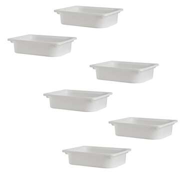 IKEA TROFAST Storage Box Set of 6 in White for Home Organization