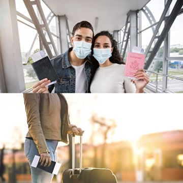 Honmein Passport Holders - Ultra Slim PU Leather Wallets