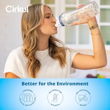 Cirkul 32oz BPA-Free Water Bottle with Navy Lid