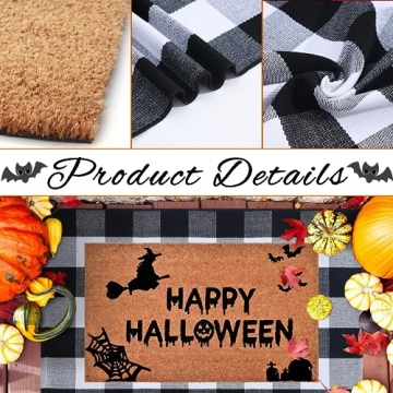 Halloween Doormat Combo Set - Stylish Entryway Decor