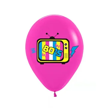 Back to 80s Party Decorations with 50 Retro Balloons